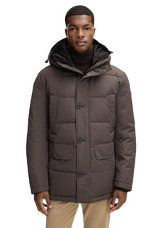 STRELLSON Winter Jacket Plaza 2.0 (Quilted Jacket, Windproof and Waterproof) Dark Brown Men's